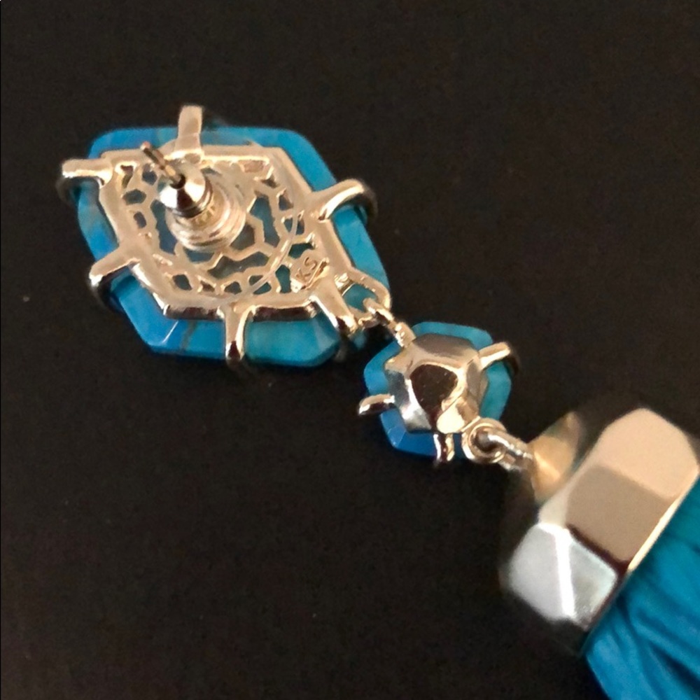 KENDRA SCOTT TASSLE DROP STATEMENT EARRINGS - Picture 4 of 8